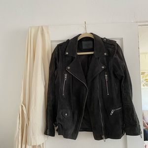 BLANK-NYC suede motorcycle jacket